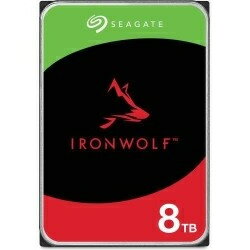 【送料無料】Seagate ST8000VN002 IronWolf 3.5【データ復旧3年付】 8TB HDD（CMR）メーカー3年保証 256MB 5400rpm 24時間稼働 PC、NAS用 RVセンサー付【在庫目安:僅少】| パソコン周辺機器