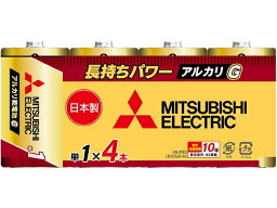 三菱電機 LR20GR/4S アルカリ乾電池（シュリンクパック） 単1 4本入【在庫目安:お取り寄せ】