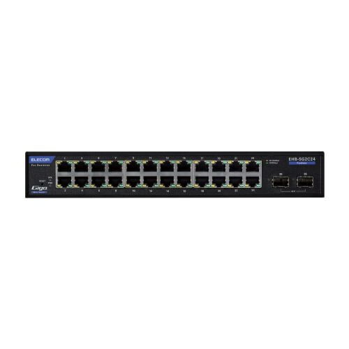 【在庫目安:あり】【送料無料】ELECOM EHB-SG2C24 法人向けスイッチングハブ/ WEBスマート/ Giga/ 24ポート/ 3年保証| パソコン周辺機器 スイッチングハブ L2スイッチ レイヤー2スイッチ スイッチ ハブ L2 ネットワーク PC パソコン