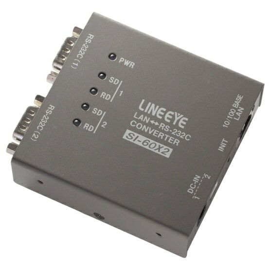 インターフェースコンバータ LAN＜=＞RS-232C Dsub9 x2 ●1台で2ポートのRS-232Cシリアル通信データをLANに変換●2ポート共に最高921.6Kbpsの高速シリアル通信が可能●TCP/IP、UDP/IP等のLANプロトコルをサポート●設定したIPアドレスが判らなくなった時に便利な初期化スイッチを装備●仮想COMポートソフト SI-VCP を利用可能●35mmDINレール取付や壁掛け、固定用マグネットなどの取付オプションに対応●ワイドDC電源入力対応の地球環境にやさしい省電力設計●FA用途に耐える広い動作温度やノイズに強い小型金属筐体 詳細スペック 電気用品安全法(本体)非対象 電気用品安全法(付属品等)適合/例外承認 電気用品安全法(備考)付属ACアダプタは適合