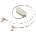 ELECOM LBT-HPC17WH ワイヤレスイヤホン/ Bluetooth/ bund/ 巻き取りタイプ/ クリップ付き/ ストーンホワイト【在庫目安:お取り寄せ】