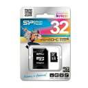 シリコンパワー SP032GBSTH010V10-SP micro SDHCカード 32GB (Class10) 5年保証 (SDHCアダプター付)【在庫目安:お取り寄せ】