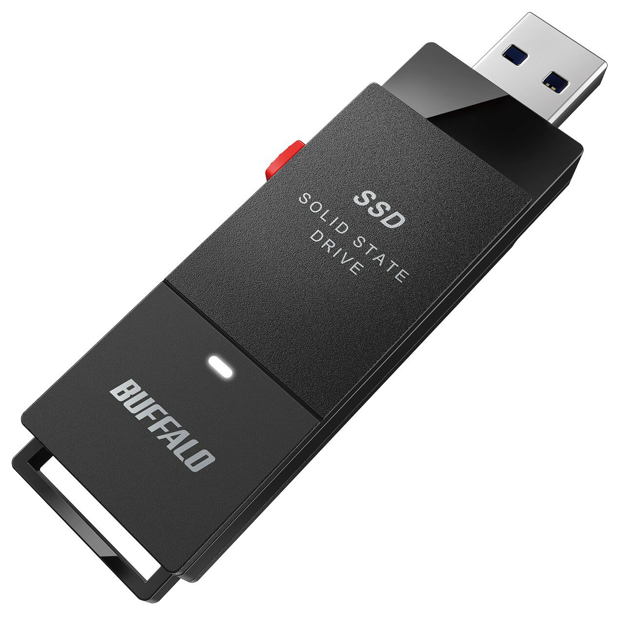【在庫目安:あり】【送料無料】バッファロー SSD-PUT1.0U3BC/D 外付けSSD ポータブル USB3.2 Gen1 スティック型 TV録画対応 1.0TB ブラック| パソコン周辺機器 外付けSSD 外付SSD 外付け