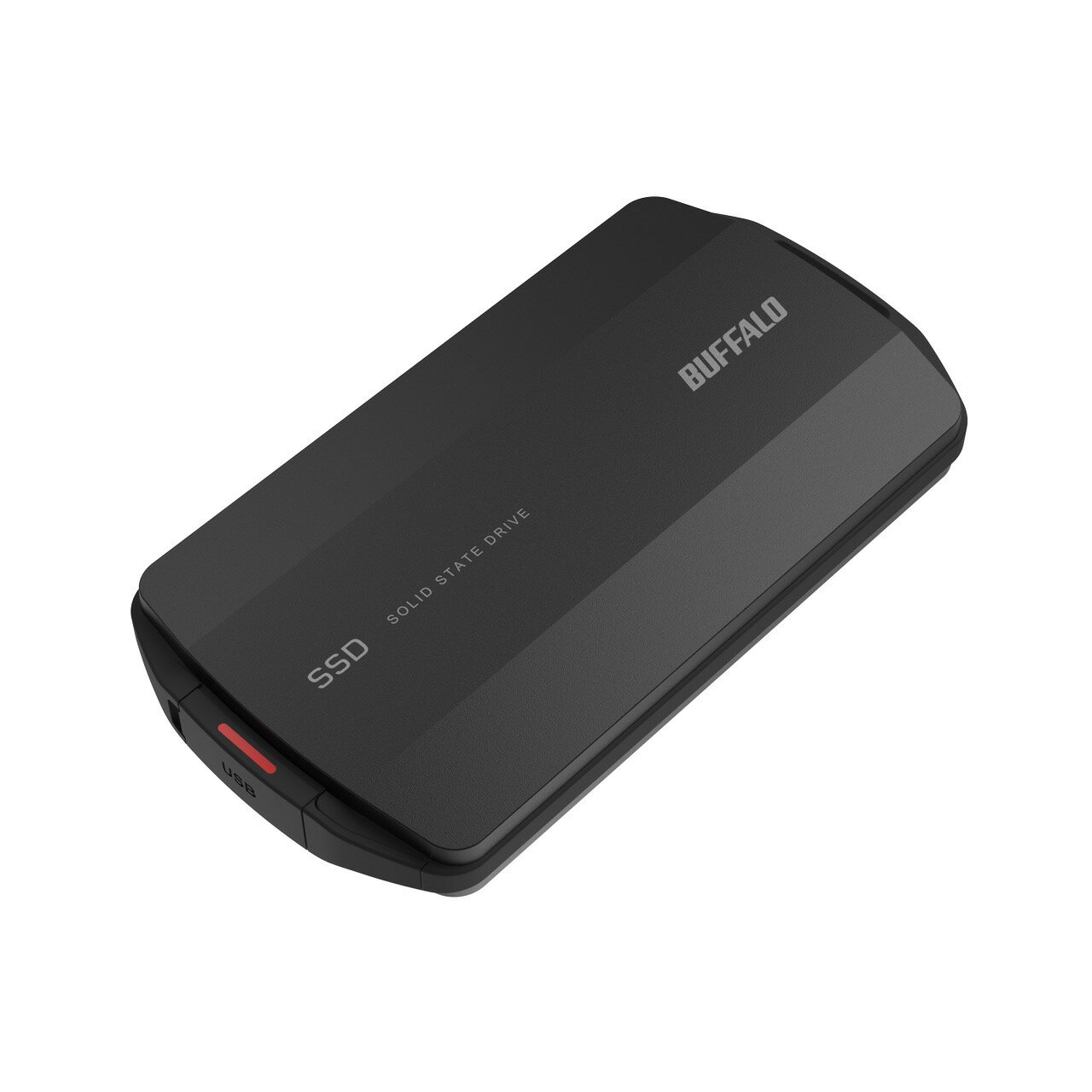 【在庫目安:あり】【送料無料】バッファロー SSD-PHP1.0U3BA/D 外付けSSD ポータブル USB3.2 Gen2対応 超高速モデル 耐衝撃＆防塵＆防滴機能 Type-C対応 Type-Aコネクタ付 1TB ブラック| パソコン周辺機器 外付けSSD 外付SSD 外付け