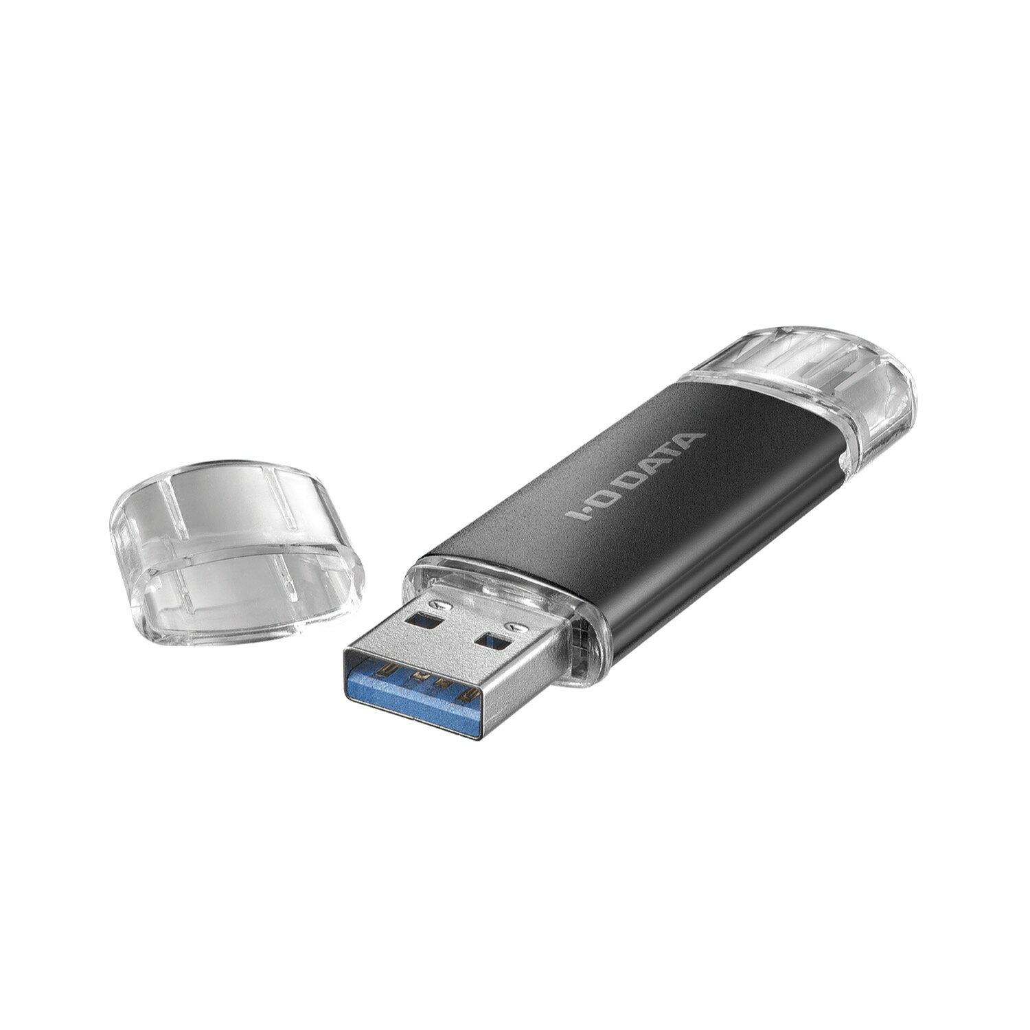 USB-A＆USB-C搭載USBメモリー(USB3.2 Gen1) 32GB ブラック ■USB-AとUSB-C両方のコネクターを搭載したUSBメモリー。Windowsパソコンはもちろん、MacbookやiPad、Androidスマホなど幅広い機器でお使いいただけます。iPhone 15にも対応しています。また、スマホやパソコンの容量不足解消にもお役立ち!■USB-AとUSB-Cのコネクターを両方搭載!Windowsパソコンはもちろん、MacbookやiPad、Androidスマホなど幅広い機器でお使いいただけます。″USB-Aポート搭載のパソコン″と″USB-Cポート搭載のスマホ″など、端子が異なる機器どうしでのデータ共有が簡単におこなえます。■iPhone 15に対応しています。動作確認済みですので、安心してお使いいただけます。■日々増えていく写真や動画データで、スマホやパソコンの容量がいっぱいになっていませんか本商品で、手軽に容量不足を解消しましょう。お使いの機器に本商品を接続し、データを移行するだけでOK!お求めやすい価格なので、手軽に空き容量を確保できます。