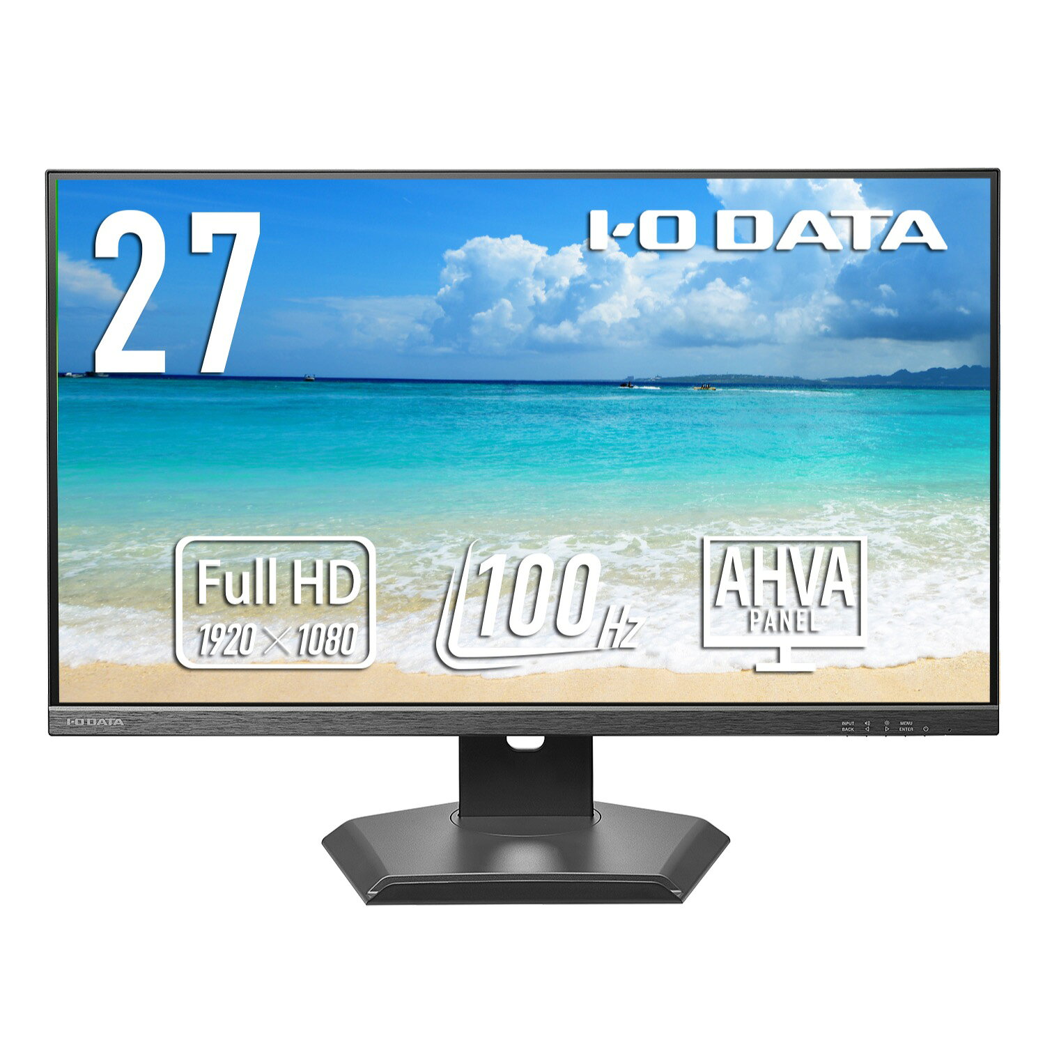 【在庫目安:あり】 アイオーデータ EX-D272SA-F ワイド液晶ディスプレイ 27型/ 1920×1080/ HDMI、DisplayPort/ ブラック/ スピーカー：あり/ 100Hz対応/ 広可動域なフリースタイルスタンド