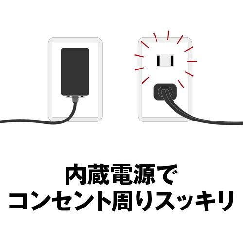 PC&家電《CaravanYU 楽天市場店》の【在庫目安:あり】【送料無料】バッファロー LSW6-GT-8NS/DBK LAN HUB Giga 8ポート スイッチングハブ 電源内蔵 金属筐体 マグネット付 ブラック| パソコン周辺機器 スイッチングハブ L2スイッチ｜アングル2