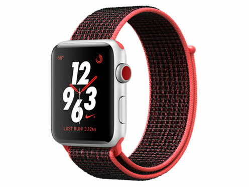 【送料無料】当社6ヶ月保証[未使用品]■Apple Apple Watch Nike+ Series3 42mm GPSモデル MQMG2J/A A1859【シルバーアルミニウムケース/ブライトクリムゾン ブラックNikeスポーツループ】【周辺機器】中古【中古】 【 中古スマホとタブレット販売のイオシス 】