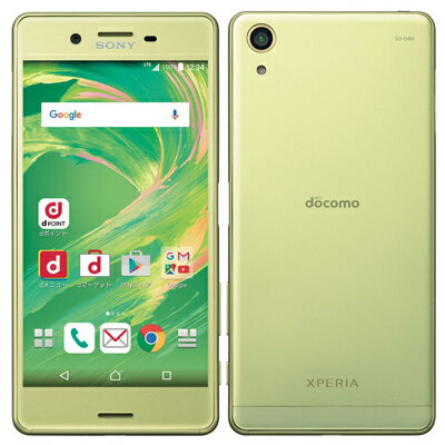 【SIMロック解除済】docomo Xperia X Performance SO-04H LimeGold SONY 当社3ヶ月間保証 中古 【 中古スマホとタブレット販売のイオシス 】