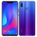SIMフリー 未使用 Huawei nova3 PAR-LX9 Iris Purple【国内版 SIMフリー】【当社6ヶ月保証】 スマホ 中古 本体 送料無料【中古】 【 中古スマホとタブレット販売のイオシス 】