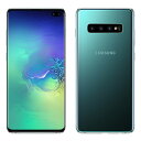 SIMフリー 未使用 Samsung Galaxy S10 Plus Dual-SIM SM-G9750 【8GB 128GB Prism Green 香港版 SIMフリー】【当社6ヶ月保証】 スマホ 中古 本体 送料無料【中古】 【 中古スマホとタブレット販売のイオシス 】