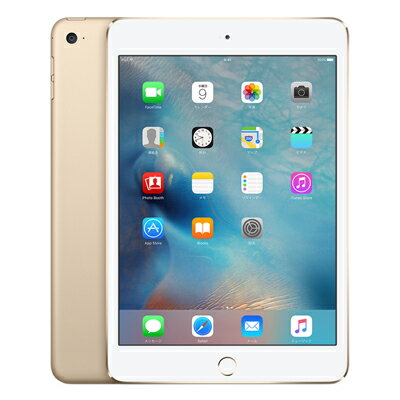 【SIMロック解除済】【第4世代】docomo iPad mini4 Wi-Fi+Cellular 16GB ゴールド MK712J/A A1550 Apple 当社3ヶ月間保証 中古 イオシス