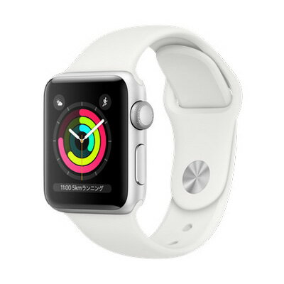 Apple Apple Watch Series3 38mm GPSモデル MTEY2J/A A1858【シルバーアルミニウムケース/ホワイトスポーツバンド】 [未使用] 【当社6ヶ月保証】 【 中古スマホとタブレット販売のイオシス 】