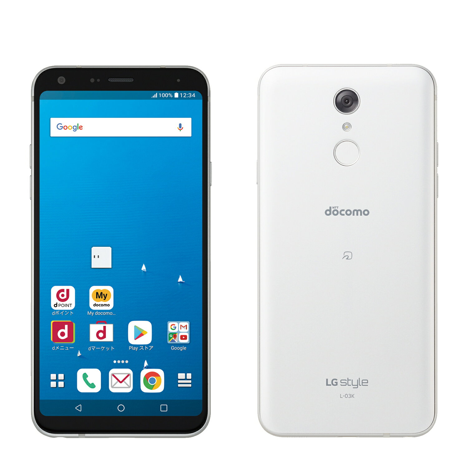 docomo LG style L-03K White LG電子 当社3ヶ月間保証 中古 