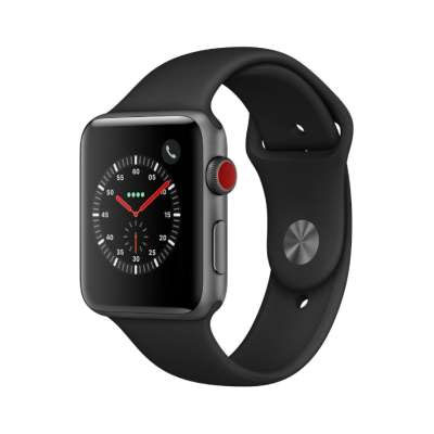 Apple Apple Watch Series3 42mm GPS+Cellularモデル MTH22J/A A1891【スペースグレイアルミニウムケース/ブラックスポーツバンド】 [中古] 【当社3ヶ月間保証】 【 中古スマホとタブレット販売のイオシス