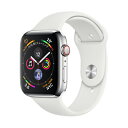 Apple Apple Watch Series4 44mm GPS+Cellularモデル MTX02J/A A2008【ステンレススチールケース/ホワイトス...