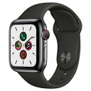 Apple Apple Watch Series5 40mm GPS+Cellularモデル MWX82J/A A2156【スペースブラックステンレススチールケ...