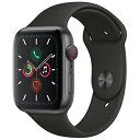 Apple Apple Watch Series5 44mm GPS+Cellularモデル MWWE2J/A A2157【スペースグレイアルミニウムケース/ブ...
