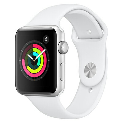 Apple Apple Watch Series3 42mm GPSモデル MTF22J/A A1859【シルバーアルミニウムケース/ホワイトスポーツバンド】 [中古] 【当社3ヶ月間保証】 【 中古スマホとタブレット販売のイオシス 】