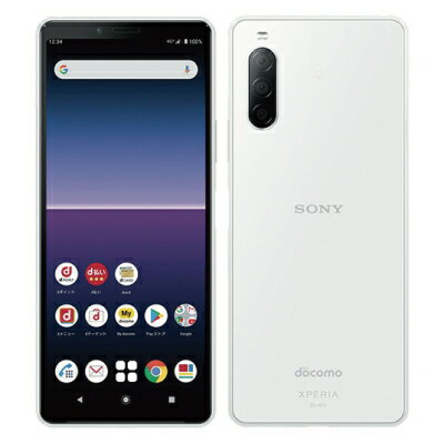 【SIMロック解除済】docomo Xperia10 II SO-41A White SONY 当社3ヶ月間保証 中古 【 中古スマホとタブレット販売のイオシス 】