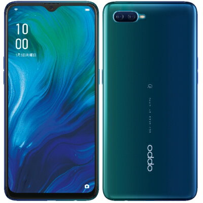 Oppo Reno A CPH1983 Blue OPPO 当社3ヶ月間保証 中古 