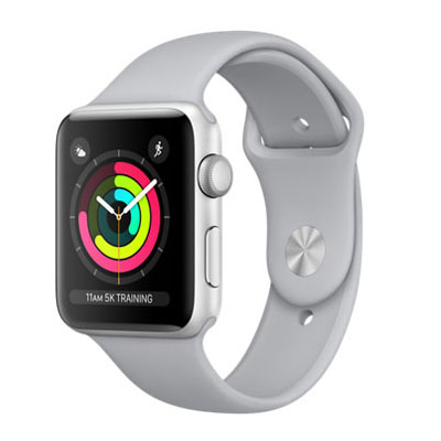 Apple Apple Watch Series3 42mm GPSモデル MQL02J/A A1859【シルバーアルミニウムケース/フォッグスポーツバンド】 [中古] 【当社3ヶ月間保証】 【 中古スマホとタブレット販売のイオシス 】