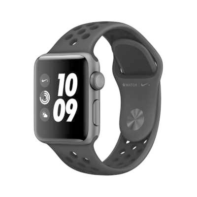 Apple Apple Watch Nike Series3 38mm GPSモデル MTF12J/A A1858【スペースグレイアルミニウムケース/アンスラサイト ブラックNikeスポーツバンド】 中古 【当社3ヶ月間保証】 【 中古スマホとタブレッ