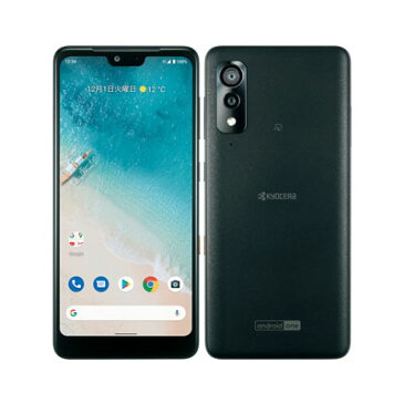 【SIMロック解除済】Y!mobile Android One S8 ブラック KYOCERA 当社6ヶ月保証 未使用 【 中古スマホとタブレット販売のイオシス 】