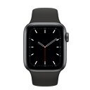 Apple Apple Watch SE 40mm GPSモデル MYDP2J/A A2351【スペースグレイアルミニウムケース/ブラックスポーツバンド】 [中...