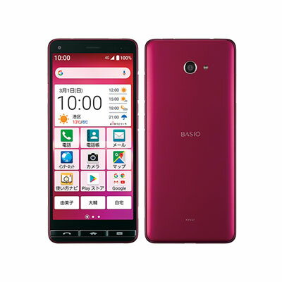 BASIO4 KYV47 Wine Red【UQmobile版 SIMフリー】 KYOCERA 当社3ヶ月間保証 中古 【 中古スマホとタブレット販売のイオシス 】