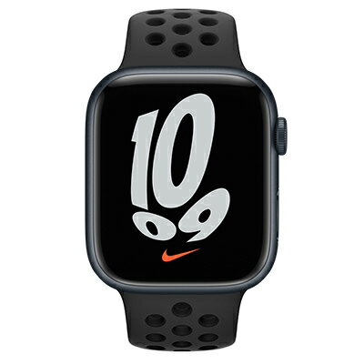 Apple Apple Watch Nike Series7 45mm GPSモデル MKNC3J/A A2474【ミッドナイトアルミニウムケース/アンスラサイト ブラックNikeスポーツバンド】 [中古] 【当社3ヶ月間保証】 【 中古スマホとタブレット