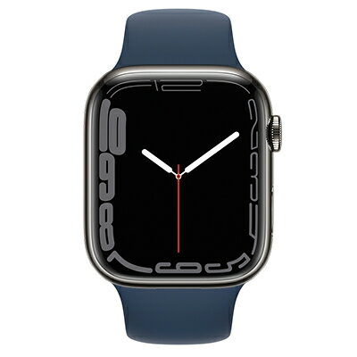 Apple Apple Watch Series7 45mm GPS+Cellularモデル MKL23J/A A2478【グラファイトステンレススチールケース/アビスブルースポーツバンド】 [中古] 【当社3ヶ月間保証】 【 中古スマホとタブレット販売の