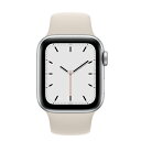 Apple Apple Watch SE 40mm GPSモデル MKQ93J/A+MKU93FE/A A2351【シルバーアルミニウムケース/スターライトスポ...