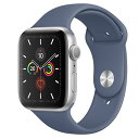 Apple Apple Watch Series5 44mm GPSモデル MWT32J/A+MX0M2FE/A A2093【シルバーアルミニウムケース/アラスカンブルースポーツバンド】 [中古] 【当社3ヶ月間保証】 【 中古スマホとタブレット販売のイオ