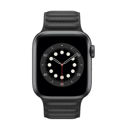 Apple Apple Watch Series6 40mm GPS+Cellularモデル M0DQ3J/A A2375【スペースグレイアルミニウムケース/ブラックレザーリンク】 [中古] 【当社3ヶ月間保証】 【 中古スマホとタブレット販売のイオシス