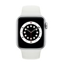 Apple Apple Watch Series6 40mm GPSモデル MG283J/A A2291【シルバーアルミニウムケース/ホワイトスポーツバンド】 ...
