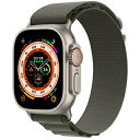 Apple Apple Watch Ultra 49mm GPS+Cellularモデル MQFP3J/A A2684【チタニウムケース/グリーンアルパインルー...
