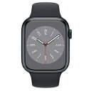 Apple Apple Watch Series8 45mm GPSモデル MNP13J/A A2771【ミッドナイトアルミニウムケース/ミッドナイトスポーツバ...