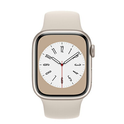 Apple Apple Watch Series8 41mm GPSモデル MNP63J/A A2770【スターライトアルミニウムケース/スターライトスポーツバンド】 [中古] 【当社3ヶ月間保証】 【 中古スマホとタブレット販売のイオシス 】