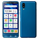 【ネットワーク利用制限▲】シンプルスマホ6 A201SH インディゴブルー【SoftBank版 SIMフリー】 SHARP 当社3ヶ月間保証 中古 イオシス