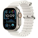 Apple Apple Watch Ultra2 49mm GPS+Cellularモデル MREJ3J/A A2986【ナチュラルチタニウムケース/ホワイトオ...
