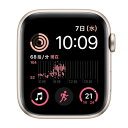 Apple 【バンド無し】【第2世代】Apple Watch SE 44mm GPSモデル MNLA3J/A A2723【スターライトアルミニウムケース】 [中...