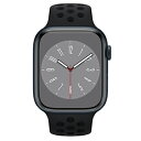 Apple Apple Watch Series8 45mm GPSモデル MNP83J/A+MPH43FE/A A2771【ミッドナイトアルミニウムケース/ブ...