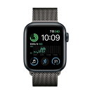 Apple 【第2世代】Apple Watch SE 40mm GPSモデル MA9A4J/A+MAXM4FE/A A2722【ミッドナイトアルミニウムケース/...
