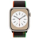Apple Apple Watch Series8 45mm GPSモデル MNP93J/A+MQTJ3FE/A A2771【スターライトアルミニウムケース/B...