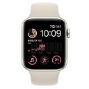 Apple 【第2世代】Apple Watch SE 44mm GPSモデル MNJX3J/A A2723【スターライトアルミニウムケース/スターライトスポーツ...