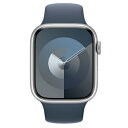 Apple Apple Watch Series9 45mm GPSモデル MR9E3J/A A2980【シルバーアルミニウムケース/ストームブルースポーツバン...