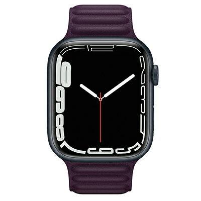 Apple Apple Watch Series7 45mm GPSモデル MKNN3J/A+ML7X3FE/A A2474【ミッドナイトアルミニウムケース/ダークチェリーレザーリンク】 [中古] 【当社3ヶ月間保証】 【 中古スマホとタブレット販売のイオ