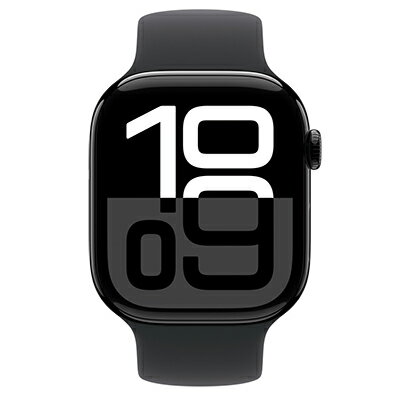 Apple Apple Watch Series10 46mm GPSモデル MWX13J/A+MYAH3FE/A A2999【ジェットブラックアルミニウムケース/ブラックソロループ(サイズ9)】 [中古] 【当社3ヶ月間保証】 【 中古スマホとタブレット販売の
