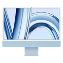 中古パソコン iMac Retina 4.5K MQRQ3J/A Late 2023 ブルー【Apple M3/24inch/8GB/256GB SSD】 Apple 当社3ヶ月間保証 イオシス